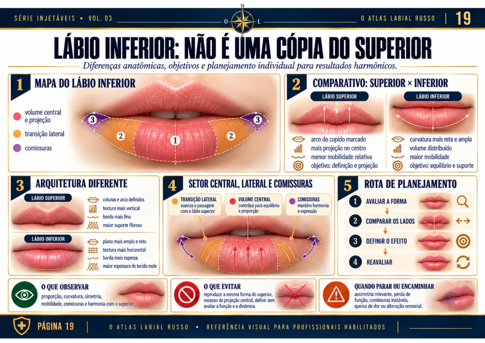 Página real do mapa do lábio inferior