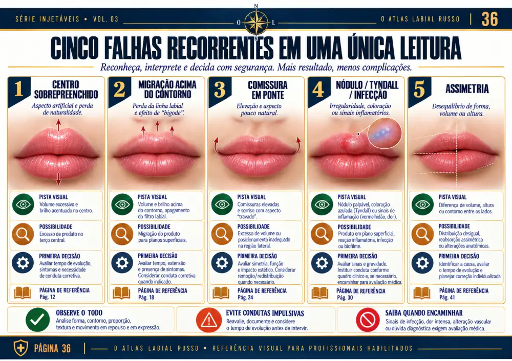 Página real com cinco falhas recorrentes